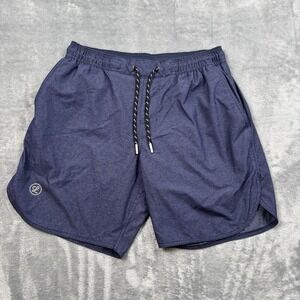 Legends Luka Shorts Men's Medium 7" Lined Blue Performance Workout Gym